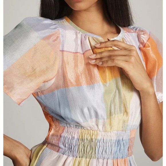 Anthropologie The Somerset Mini Dress: Metallic Edition XS Petite - Picture 4 of 4